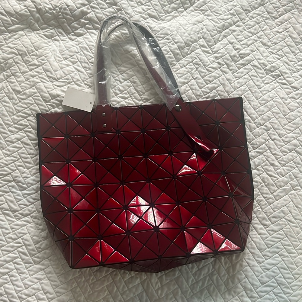 Red Geometric Bag